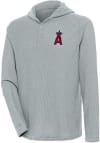 Main image for Antigua Los Angeles Angels Mens Grey Strong Hold Long Sleeve Hoodie