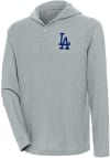 Main image for Antigua Los Angeles Dodgers Mens Grey Strong Hold Long Sleeve Hoodie