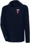 Main image for Antigua Minnesota Twins Mens Navy Blue Strong Hold Long Sleeve Hoodie