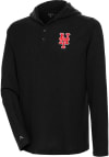 Main image for Antigua New York Mets Mens Black Strong Hold Long Sleeve Hoodie