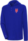 Main image for Antigua New York Mets Mens Blue Strong Hold Long Sleeve Hoodie