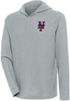 Main image for Antigua New York Mets Mens Grey Strong Hold Long Sleeve Hoodie