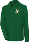 Main image for Antigua Oakland Athletics Mens Green Strong Hold Long Sleeve Hoodie