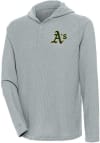 Main image for Antigua Oakland Athletics Mens Grey Strong Hold Long Sleeve Hoodie