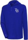 Main image for Antigua Tampa Bay Rays Mens Blue Strong Hold Long Sleeve Hoodie