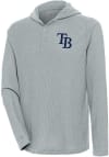 Main image for Antigua Tampa Bay Rays Mens Grey Strong Hold Long Sleeve Hoodie
