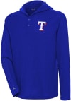 Main image for Antigua Texas Rangers Mens Blue Strong Hold Long Sleeve Hoodie