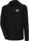 Main image for Antigua Toronto Blue Jays Mens Black Strong Hold Long Sleeve Hoodie