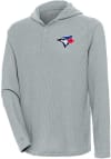 Main image for Antigua Toronto Blue Jays Mens Grey Strong Hold Long Sleeve Hoodie