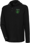 Main image for Antigua Austin FC Mens Black Strong Hold Long Sleeve Hoodie