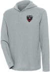Main image for Antigua DC United Mens Grey Strong Hold Long Sleeve Hoodie