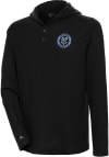 Main image for Antigua New York City FC Mens Black Strong Hold Long Sleeve Hoodie