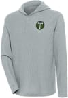 Main image for Antigua Portland Timbers Mens Grey Strong Hold Long Sleeve Hoodie