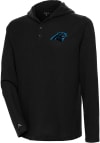 Main image for Antigua Carolina Panthers Mens Black Strong Hold Long Sleeve Hoodie