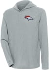 Main image for Antigua Denver Broncos Mens Grey Strong Hold Long Sleeve Hoodie