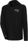Main image for Antigua New England Patriots Mens Black Strong Hold Long Sleeve Hoodie