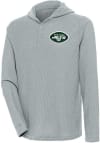 Main image for Antigua New York Jets Mens Grey Strong Hold Long Sleeve Hoodie