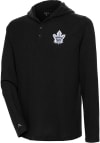 Main image for Antigua Toronto Maple Leafs Mens Black Strong Hold Long Sleeve Hoodie