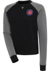 Main image for Antigua Chicago Cubs Womens Black Flier Bunker Crew Sweatshirt