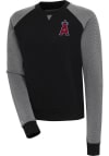 Main image for Antigua Los Angeles Angels Womens Black Flier Bunker Crew Sweatshirt