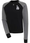Main image for Antigua Los Angeles Dodgers Womens Black Flier Bunker Crew Sweatshirt