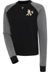 Main image for Antigua Oakland Athletics Womens Black Flier Bunker Crew Sweatshirt
