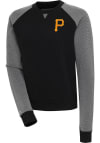 Main image for Antigua Pittsburgh Pirates Womens Black Flier Bunker Crew Sweatshirt