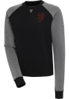 Main image for Antigua San Francisco Giants Womens Black Flier Bunker Crew Sweatshirt