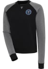 Main image for Antigua New York City FC Womens Black Flier Bunker Crew Sweatshirt