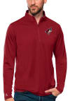 Main image for Antigua Arizona Coyotes Mens Red Tribute Long Sleeve 1/4 Zip Pullover
