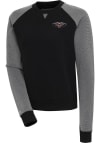 Main image for Antigua New Orleans Pelicans Womens Black Flier Bunker Crew Sweatshirt