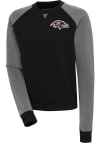 Main image for Antigua Baltimore Ravens Womens Black Flier Bunker Crew Sweatshirt