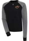 Main image for Antigua Minnesota Wild Womens Black Flier Bunker Crew Sweatshirt