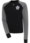 Main image for Antigua Toronto Maple Leafs Womens Black Flier Bunker Crew Sweatshirt