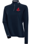 Main image for Antigua Boston Red Sox Womens Navy Blue Milo 1/4 Zip Pullover