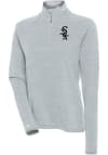 Main image for Antigua Chicago White Sox Womens Grey Milo 1/4 Zip Pullover