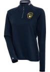 Main image for Antigua Milwaukee Brewers Womens Navy Blue Milo 1/4 Zip Pullover