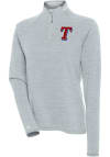 Main image for Antigua Texas Rangers Womens Grey Milo 1/4 Zip Pullover