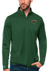 Main image for Antigua Minnesota Wild Mens Green Tribute Long Sleeve 1/4 Zip Pullover