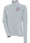 Main image for Antigua Chicago Fire Womens Grey Milo 1/4 Zip Pullover