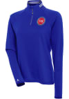 Main image for Antigua Detroit Pistons Womens Blue Milo 1/4 Zip Pullover