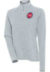 Main image for Antigua Detroit Pistons Womens Grey Milo 1/4 Zip Pullover