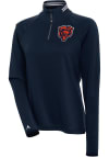 Main image for Antigua Chicago Bears Womens Navy Blue Milo 1/4 Zip Pullover