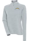 Main image for Antigua Los Angeles Chargers Womens Grey Milo 1/4 Zip Pullover