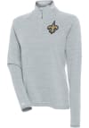 Main image for Antigua New Orleans Saints Womens Grey Milo 1/4 Zip Pullover