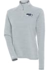 Main image for Antigua Seattle Seahawks Womens Grey Milo 1/4 Zip Pullover