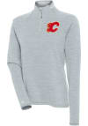 Main image for Antigua Calgary Flames Womens Grey Milo 1/4 Zip Pullover