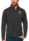 Main image for Antigua New York Islanders Mens Grey Tribute Long Sleeve 1/4 Zip Pullover