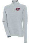Main image for Antigua Montreal Canadiens Womens Grey Milo 1/4 Zip Pullover