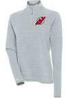 Main image for Antigua New Jersey Devils Womens Grey Milo 1/4 Zip Pullover